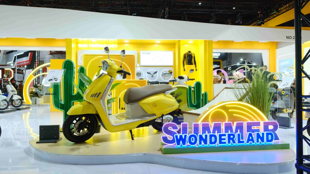 Sunra Pamerkan Future, Motor Listrik dengan Daya Jelajah 115 Km dan Fitur Keselamatan Mumpuni