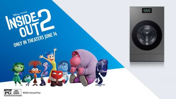 Samsung, Disney, dan Pixar Rilis Video Promo Bespoke AI Laundry Combo™ dengan “Inside Out&nbsp;2”